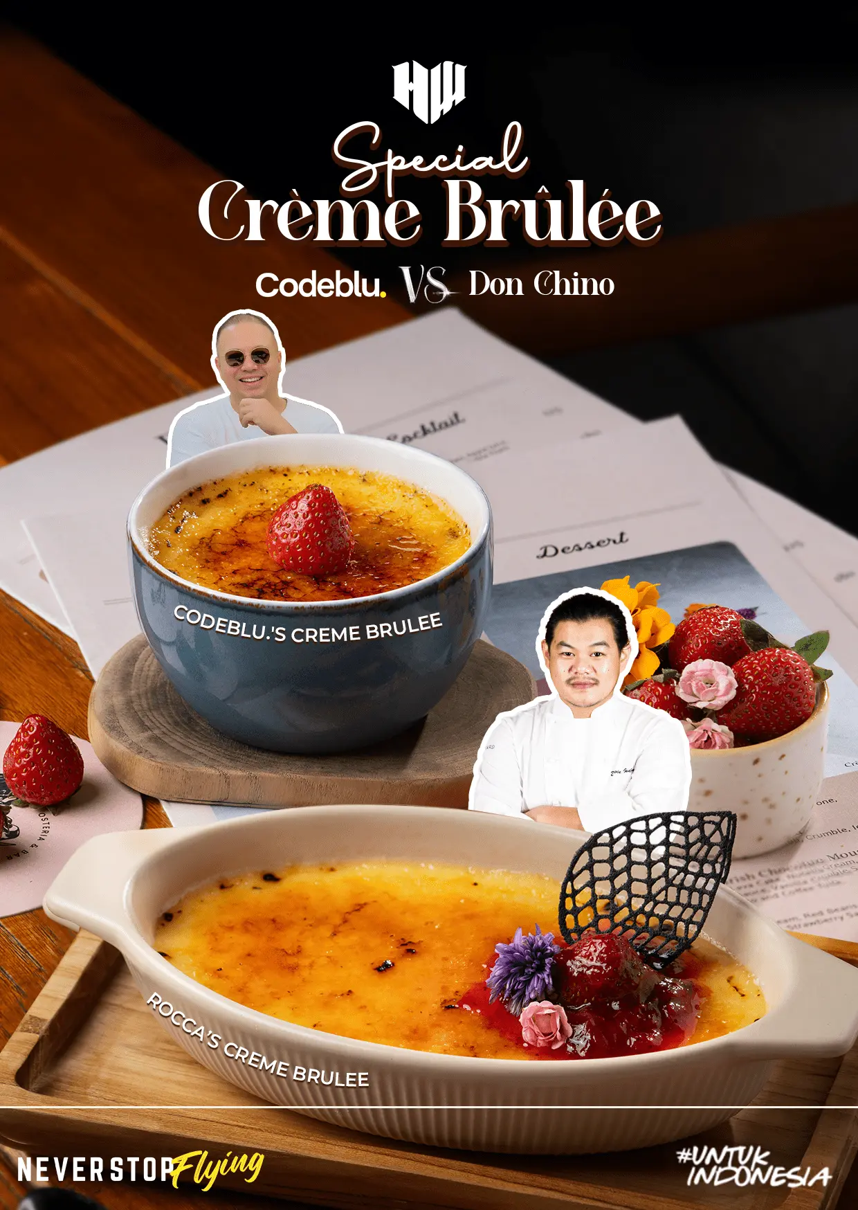 Codeblu Ditantang Chef Don Chino Bikin Creme Brulee, Siapa yang Menang?